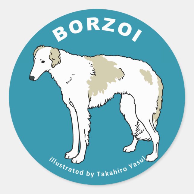 Etiqueta do Borzoi (Frente)