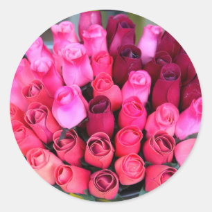 etiqueta do bouquet de rosa