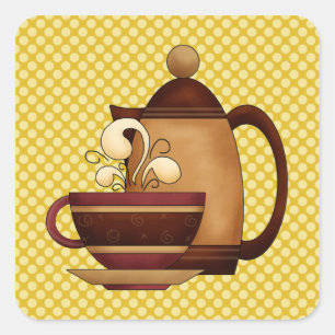 Etiqueta do café e da caneca