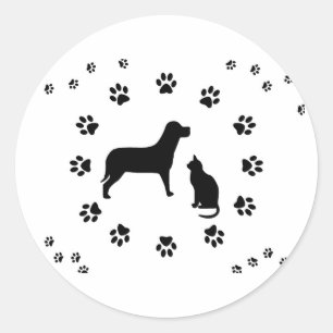 Etiqueta do cão e gato
