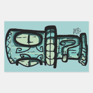 Etiqueta do carro de Tiki