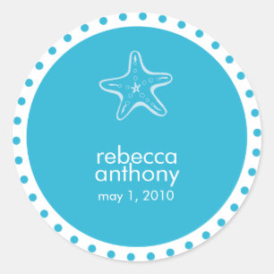 etiqueta do casamento da estrela do mar