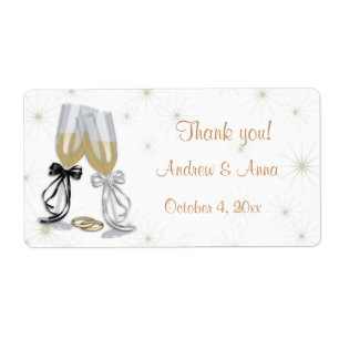 Etiqueta do casamento de Champagne