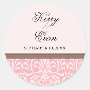 Etiqueta do casamento tema damasco do art deco