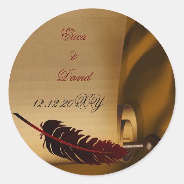 etiqueta do casamento vintage (Frente)