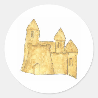 Etiqueta do castelo da areia