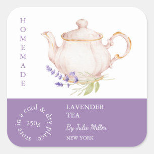 Etiqueta do chá de Lavanda
