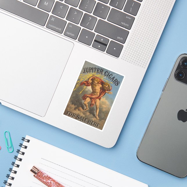 Etiqueta do cigarro, 1868. (Notebook com iPhone)