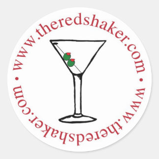 etiqueta do círculo de martini - grande