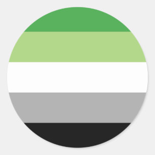 Etiqueta do círculo do orgulho de Aromantic