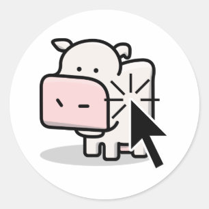 Etiqueta do Clicker da vaca
