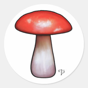 Etiqueta do cogumelo da oficina de Elfland