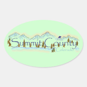 Etiqueta do Condado de Summit Colorado