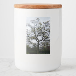 Etiqueta do contêiner da Comida da árvore