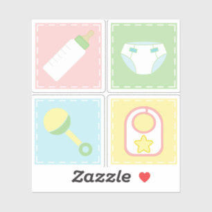 Etiqueta do contorno da edredão do bebê