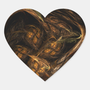 Etiqueta do coração da arte abstracta da Mãe Te