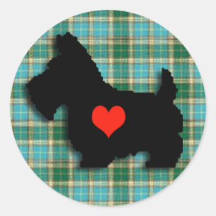 Etiqueta do coração do amor do Scottie