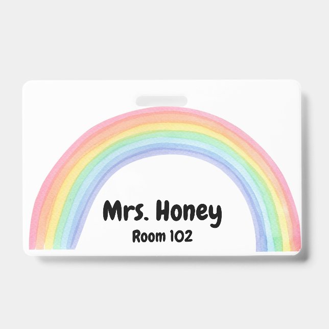 Etiqueta do Crachá de Ensino (Frente)