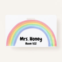 Etiqueta do Crachá de Ensino