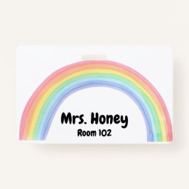 Etiqueta do Crachá de Ensino