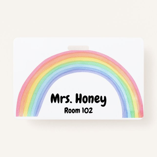 Etiqueta do Crachá de Ensino (Frente)