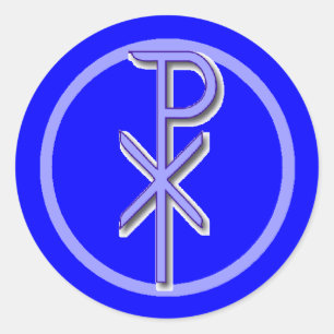 Etiqueta do cristo de CHI-RHO