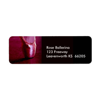 Etiqueta do designer do Calçado Ballerina Toe