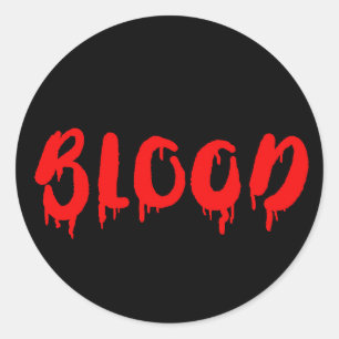 Etiqueta do Dia das Bruxas do sangue do