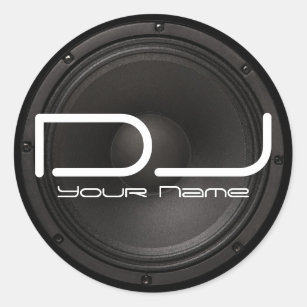 Etiqueta do DJ com design baixo