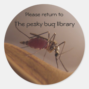 Etiqueta do ~ do Bookplate do mosquito