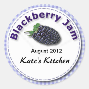 Etiqueta do doce de Blackberry