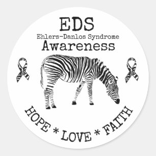 Etiqueta do EDS da síndrome de Ehlers-Danlos da