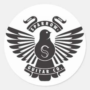 Etiqueta do emblema do pardal