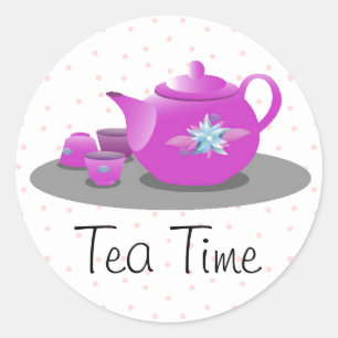 Etiqueta do envelope do tea party