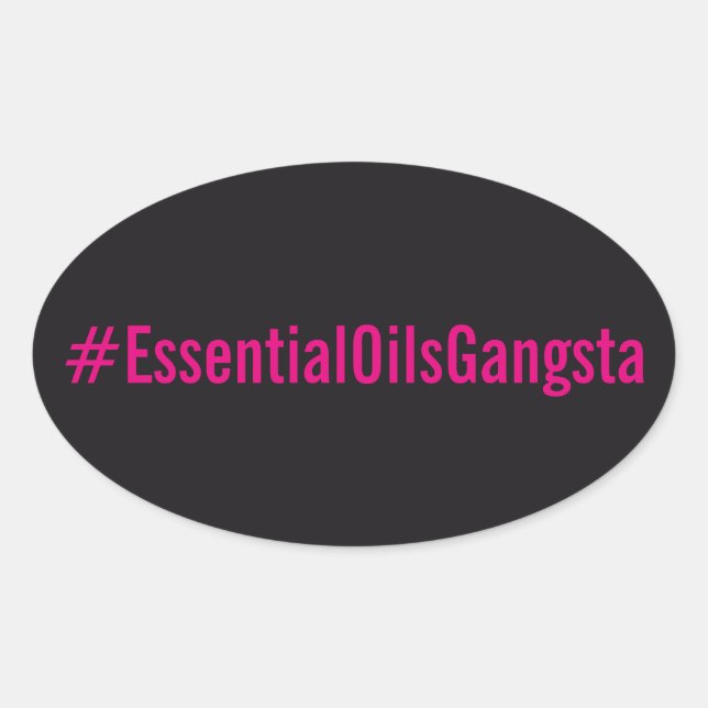 Etiqueta do #Essentialoilsgangsta (Frente)