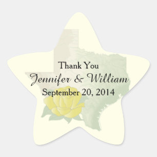 Etiqueta do favor do casamento do rosa amarelo de