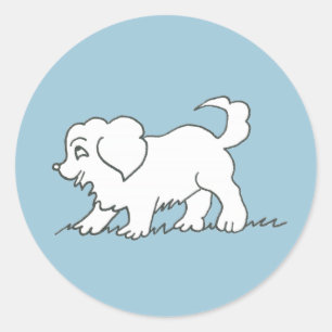 Etiqueta do filhote de cachorro