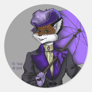 Etiqueta do Fox do Victorian