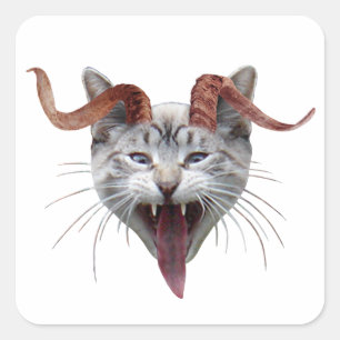 Etiqueta do gato de Krampus