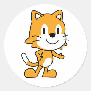 Etiqueta do gato de ScratchJr