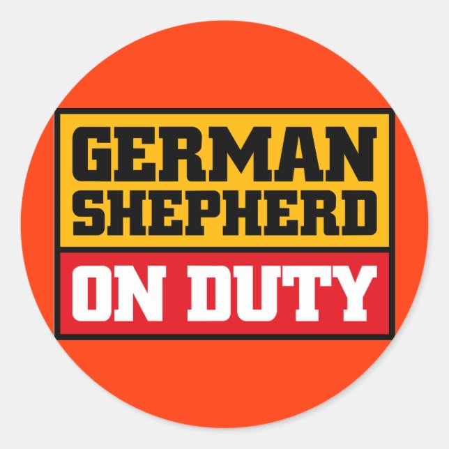 etiqueta do german shepherd (Frente)