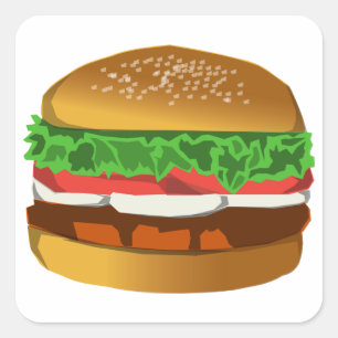 Etiqueta do Hamburger