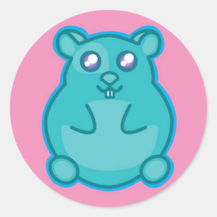 Etiqueta do hamster da cerceta