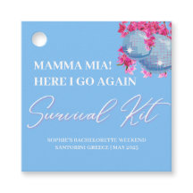 Etiqueta do Kit de Sobrevivência para Despedida de