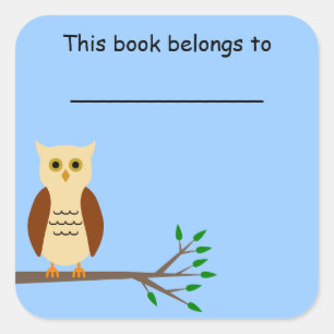 Etiqueta do livro de escola