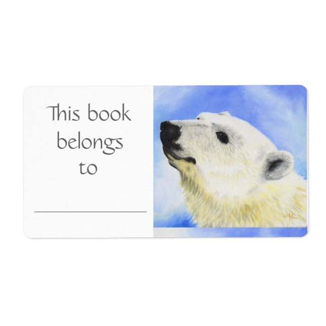 etiqueta do livro do Urso Polar (Frente)
