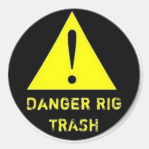 Etiqueta do lixo do equipamento