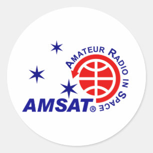 Etiqueta do logotipo de AMSAT