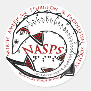 Etiqueta do logotipo de NASPS