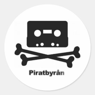 etiqueta do logotipo do piratbyran